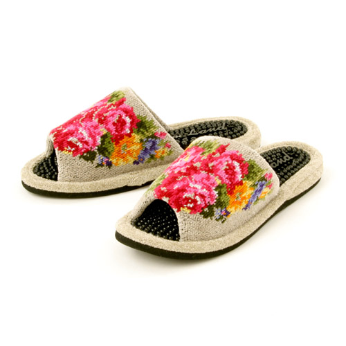 【15：在庫限り】シャンティ 健康スリッパ Lサイズ - 画像3