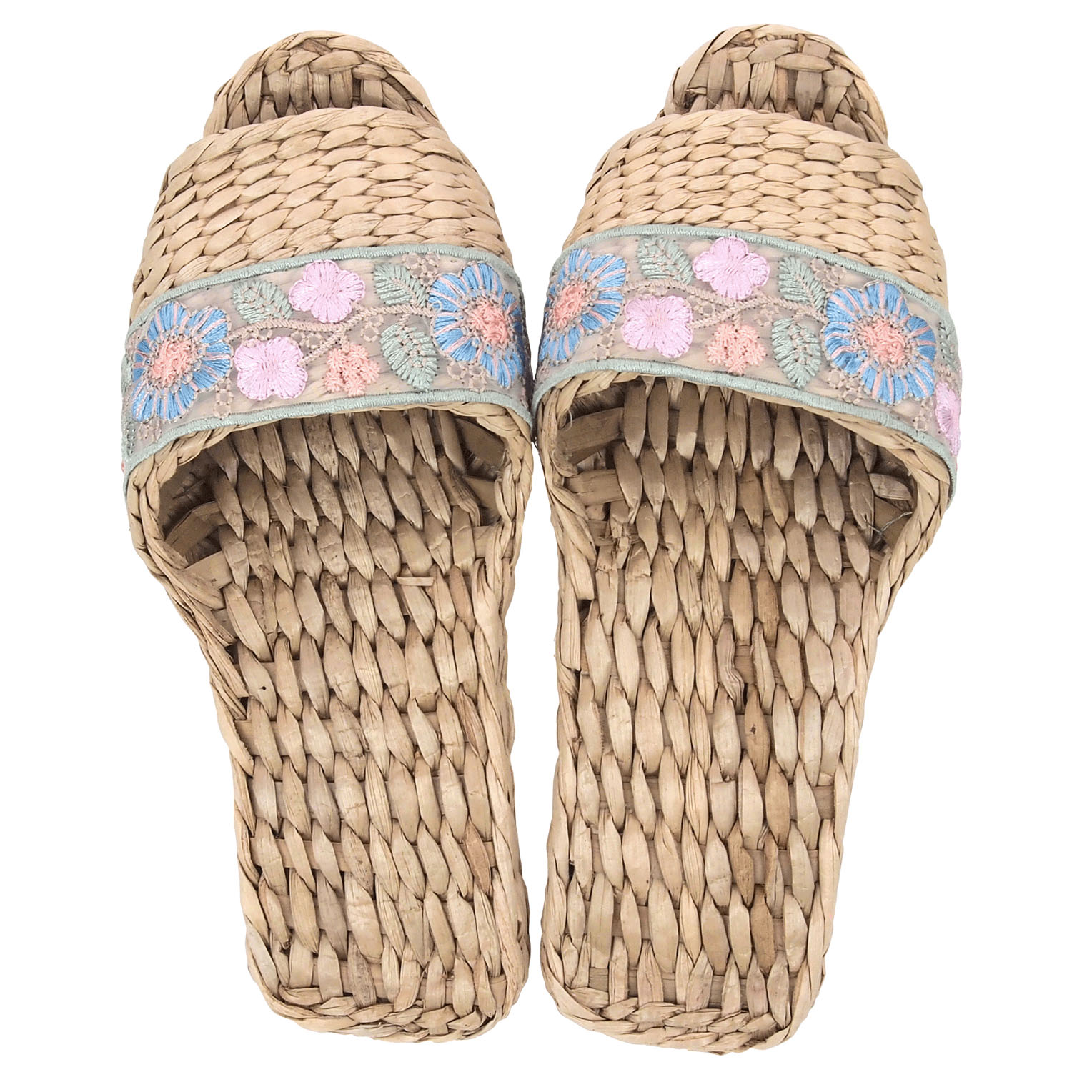 ガマスリッパ フラワー刺繍リボン - 画像3