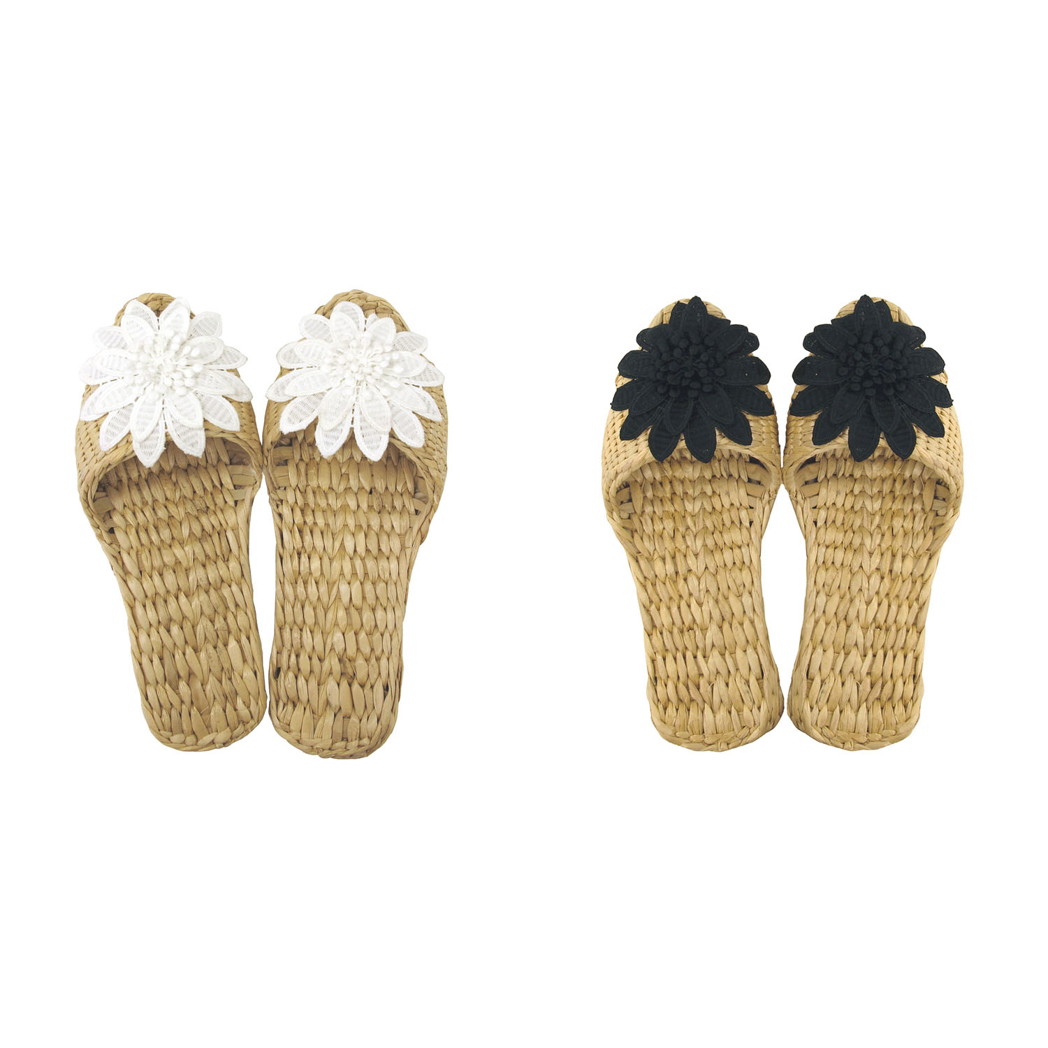 ガマスリッパ お花モチーフ