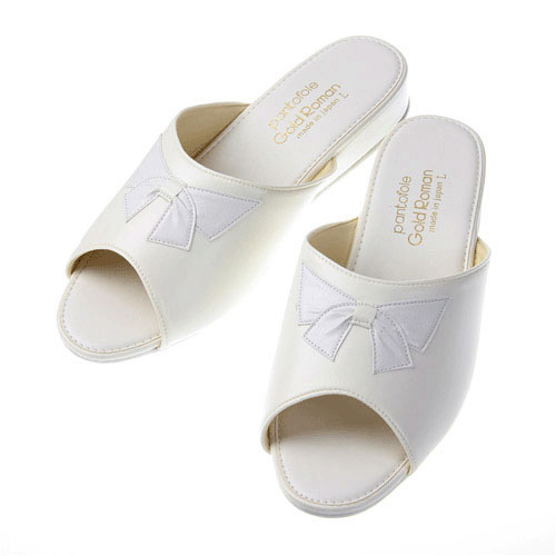 【2025．9．2より価格変更】合皮リボンヒールスリッパ - 画像2