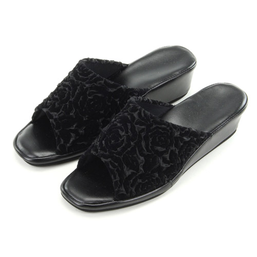 ローズフクレ ヒール付スリッパ - 画像2