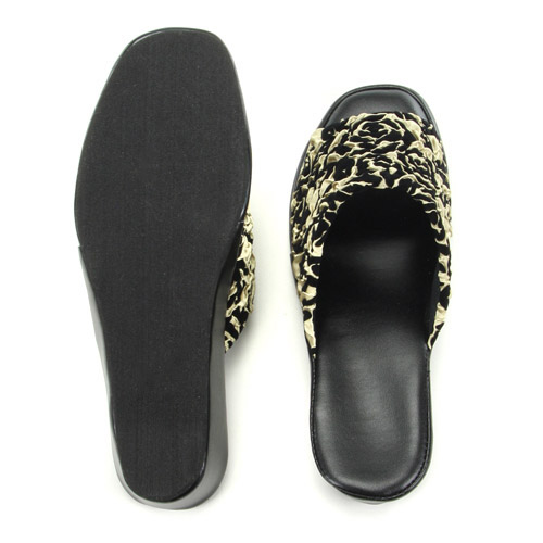 ローズフクレ ヒール付スリッパ - 画像5