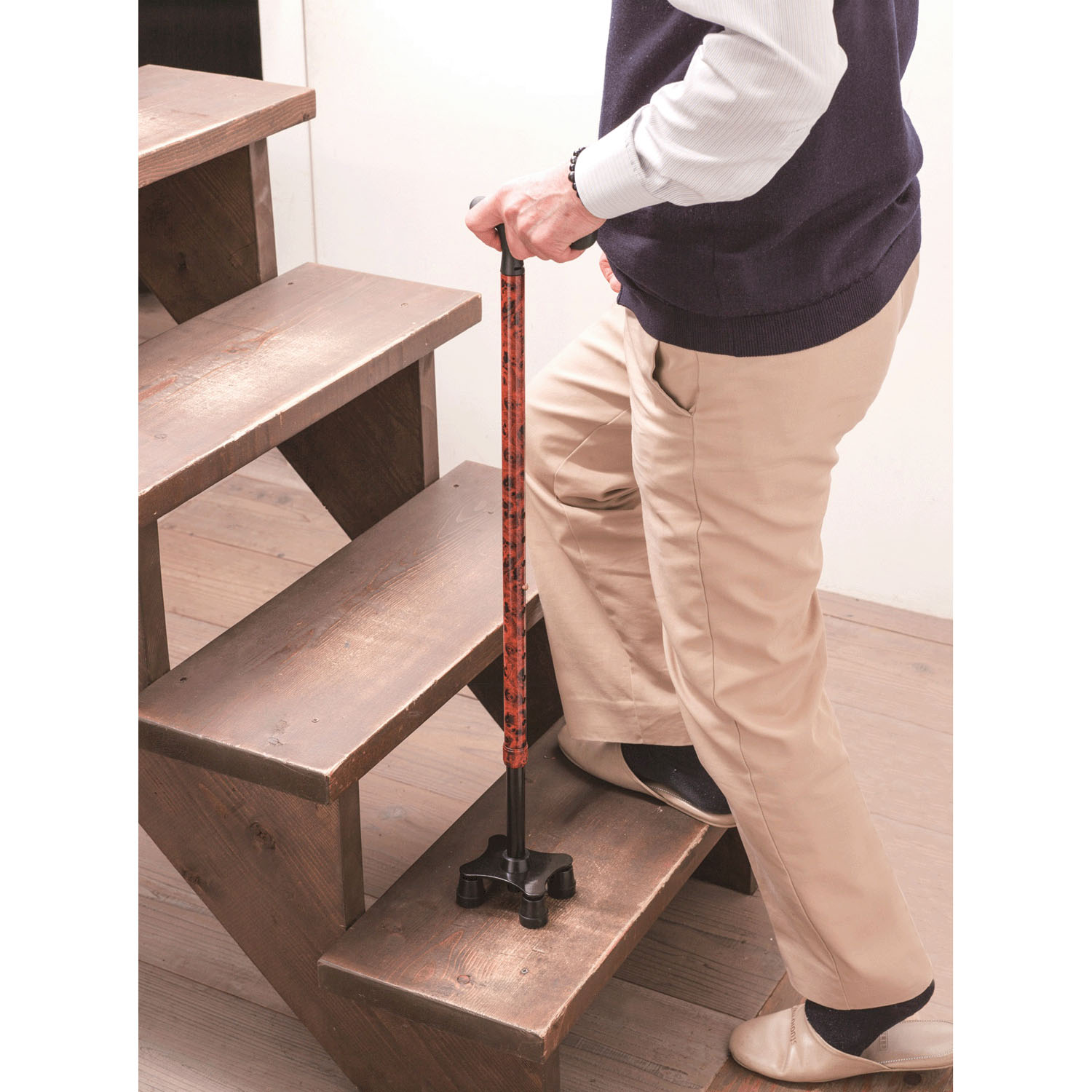 愛杖 スリム四点杖【非課税】 - 画像3