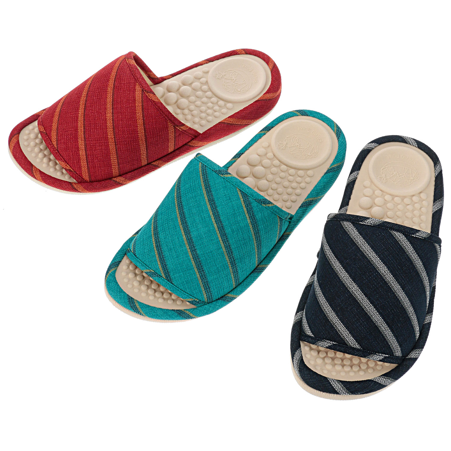 ストライプサラダボールM - 画像1