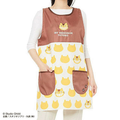 となりのトトロ かっぽう着 ネコバスシルエット〈ラン型エプロン〉 - 画像2