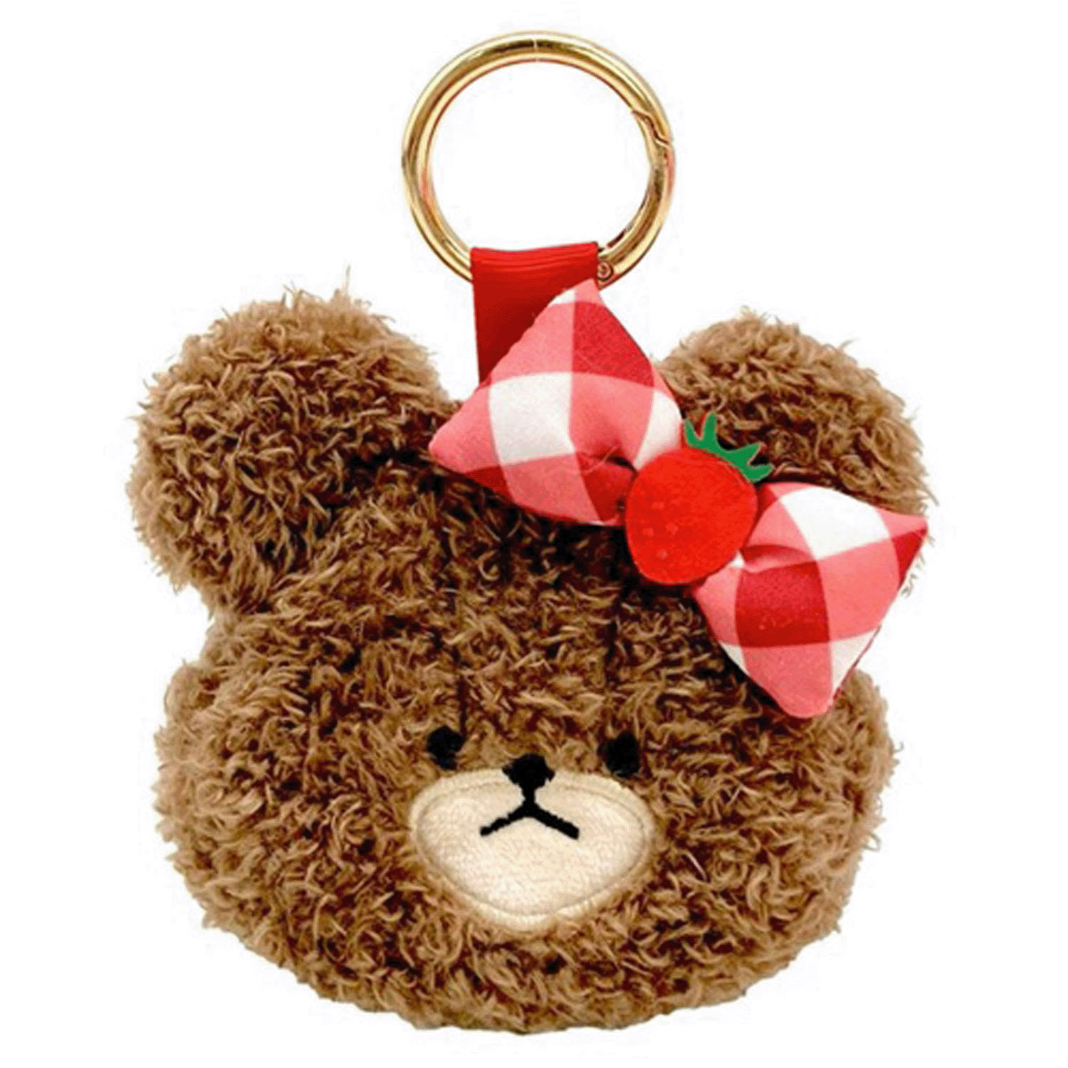 くまのがっこう ジャッキー フェイスミニポーチ いちご