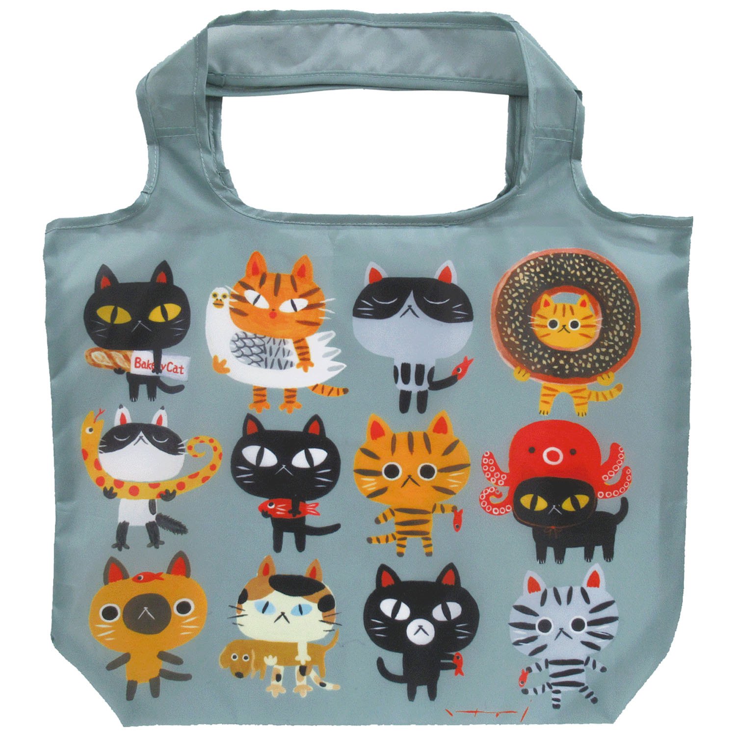 【次回納期8月以降】糸井忠晴 エコバッグMサイズ ニャンフレンド - 画像1