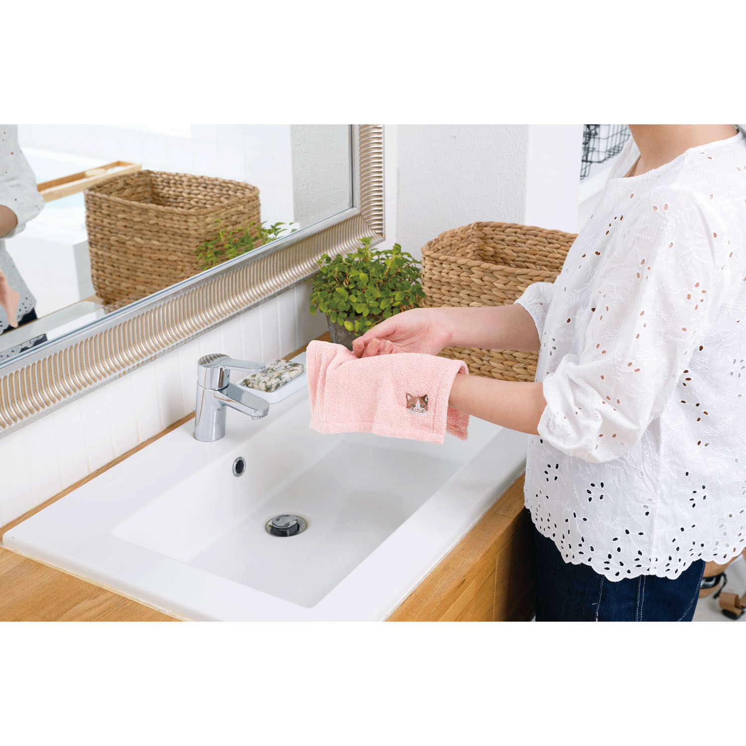 にゃんかち ハンカチタオル ミケネコ - 画像6