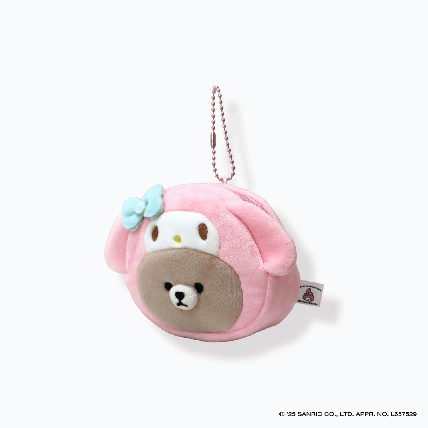 なかよしミニポーチチャーム マイメロディ×クマ - 画像1