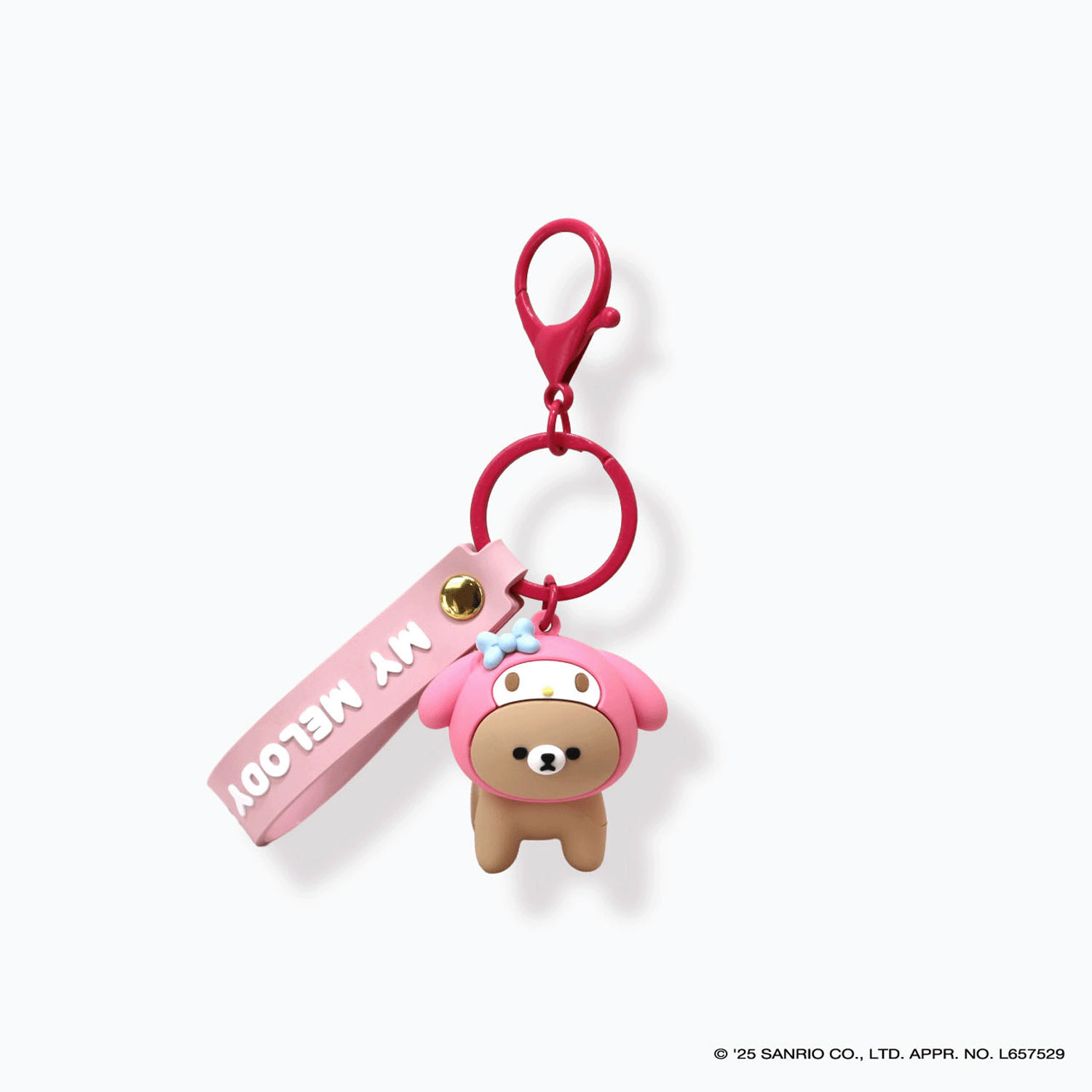 なかよしPVCキーホルダー マイメロディ×クマ - 画像1