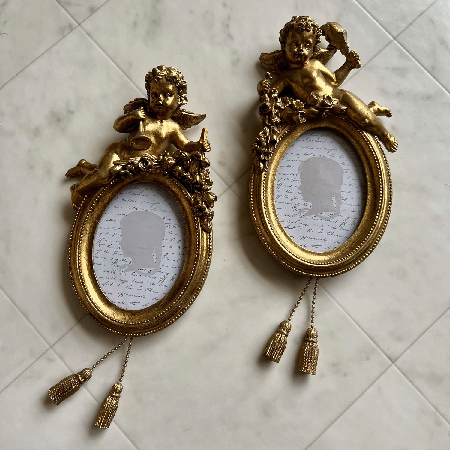 エンジェル・フォトフレーム オーバル 壁掛け - 画像2