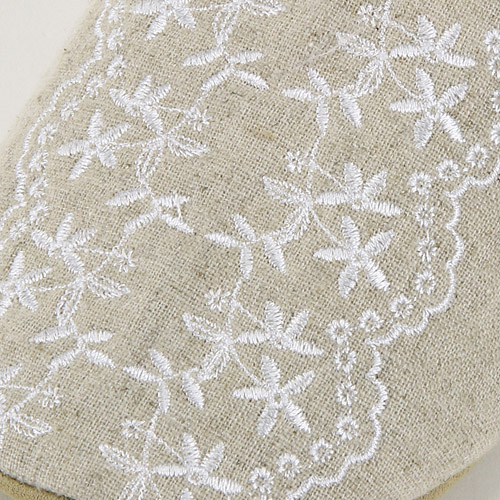 リネンレース刺繍 バブーシュ - 画像5