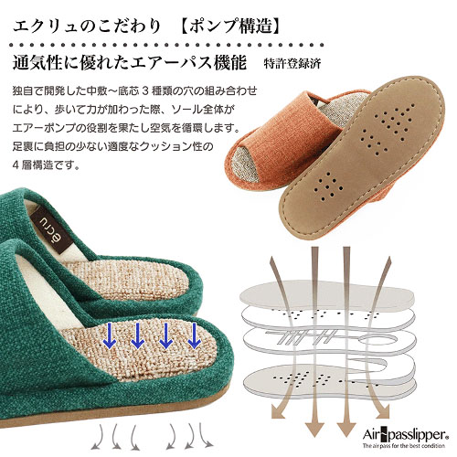 ECRU（エクリュ）絨毯パイルスリッパ - 画像12