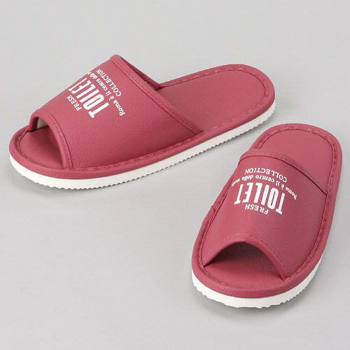 【グリーン・スカイブルー・ピンク：納期未定】ビニールトイレスリッパ - 画像5