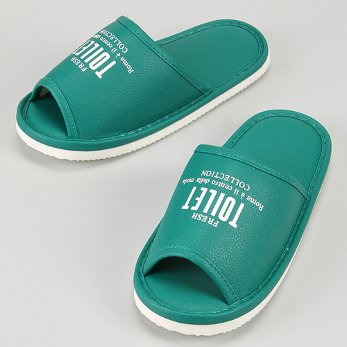 【グリーン・スカイブルー・ピンク：納期未定】ビニールトイレスリッパ - 画像6