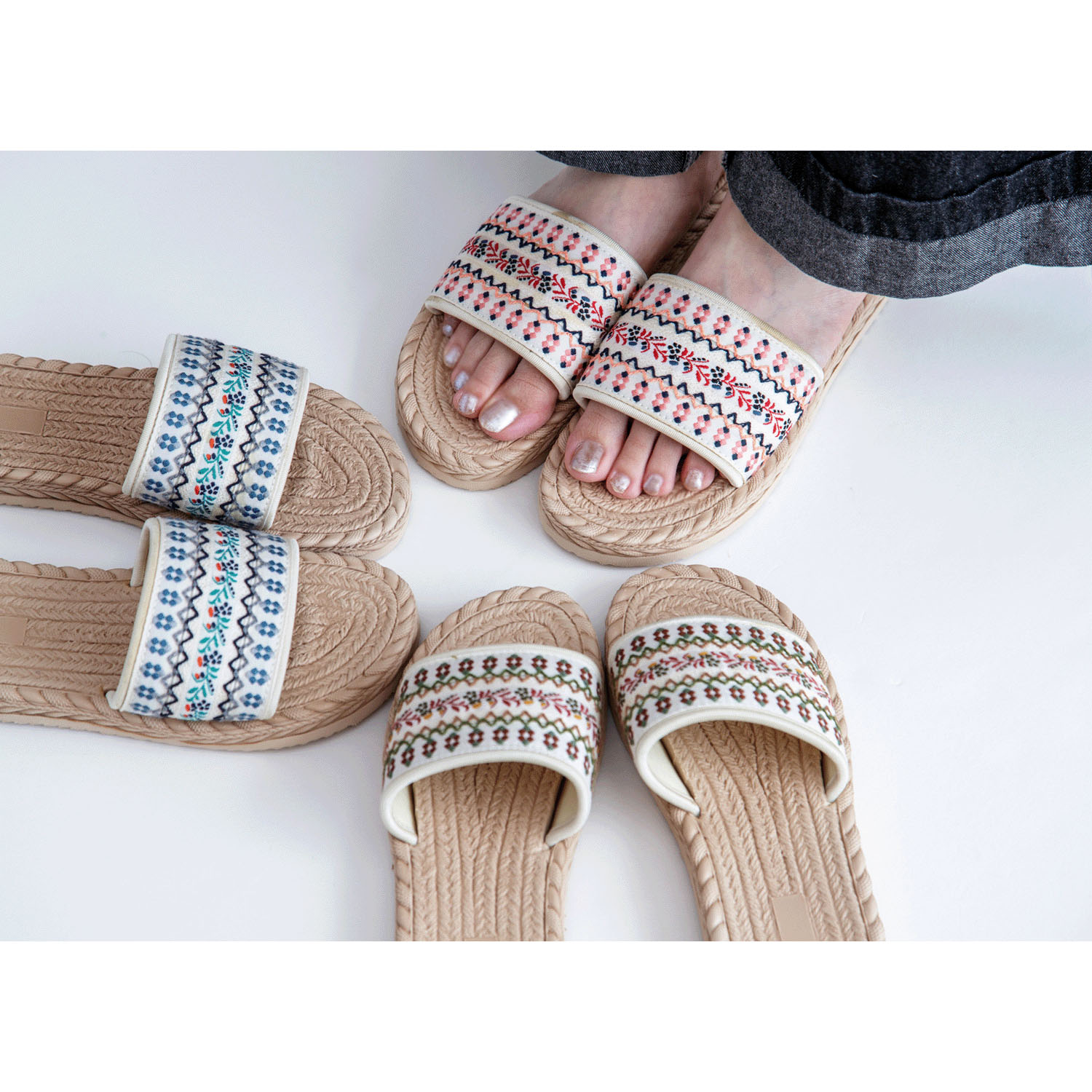 フラワーテープ スリッパ