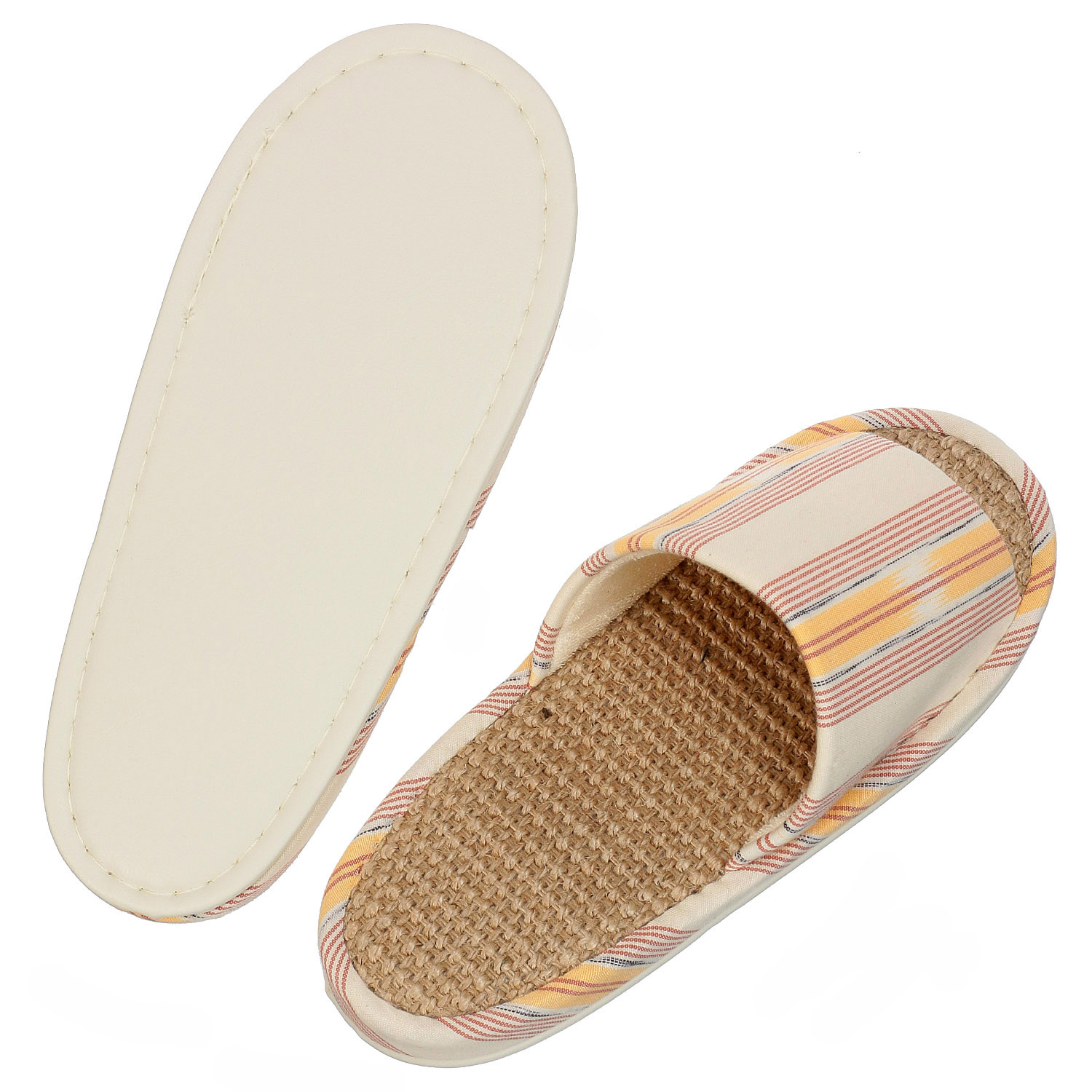 ミックスストライプ麻中スリッパM - 画像3