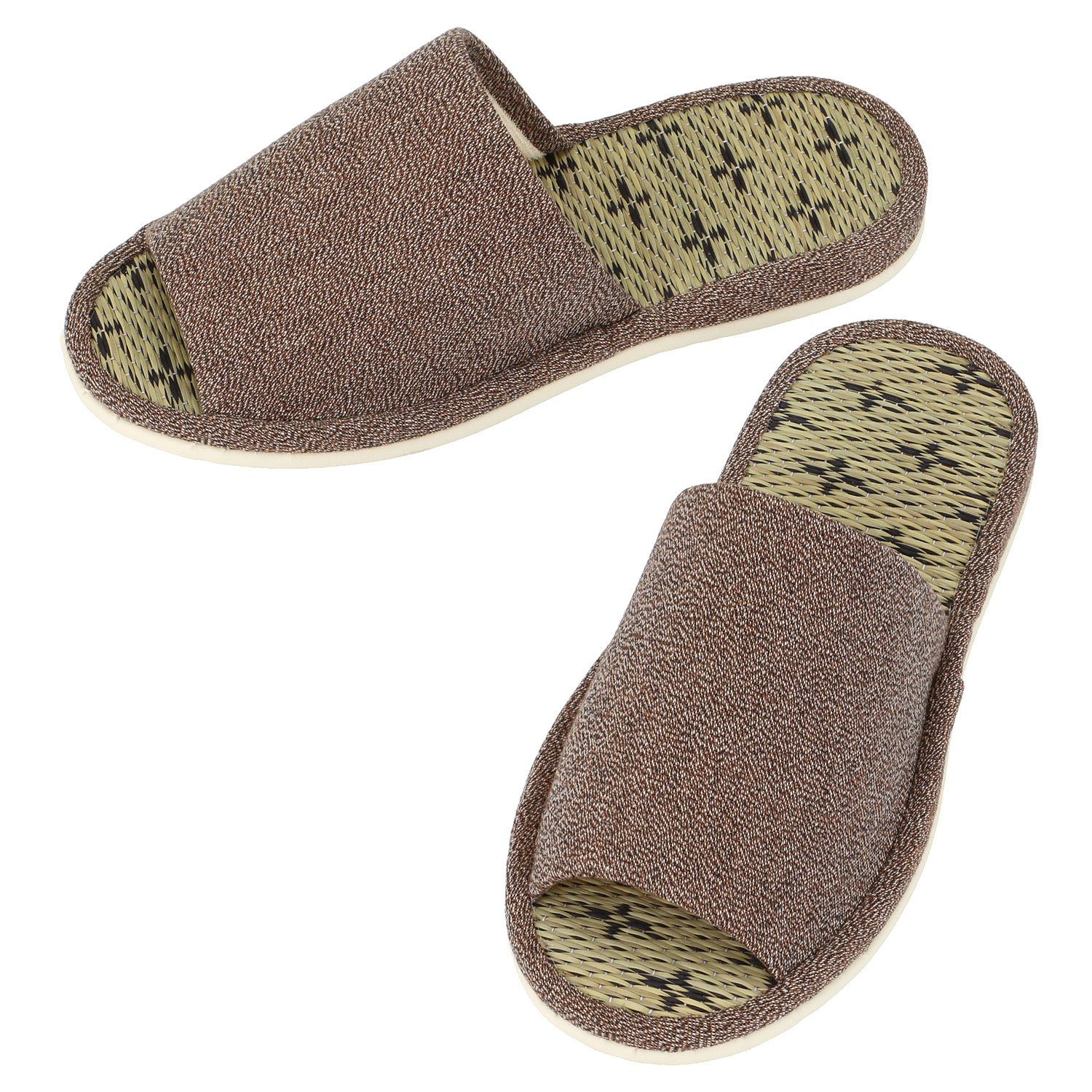 十字紋畳中スリッパL - 画像1