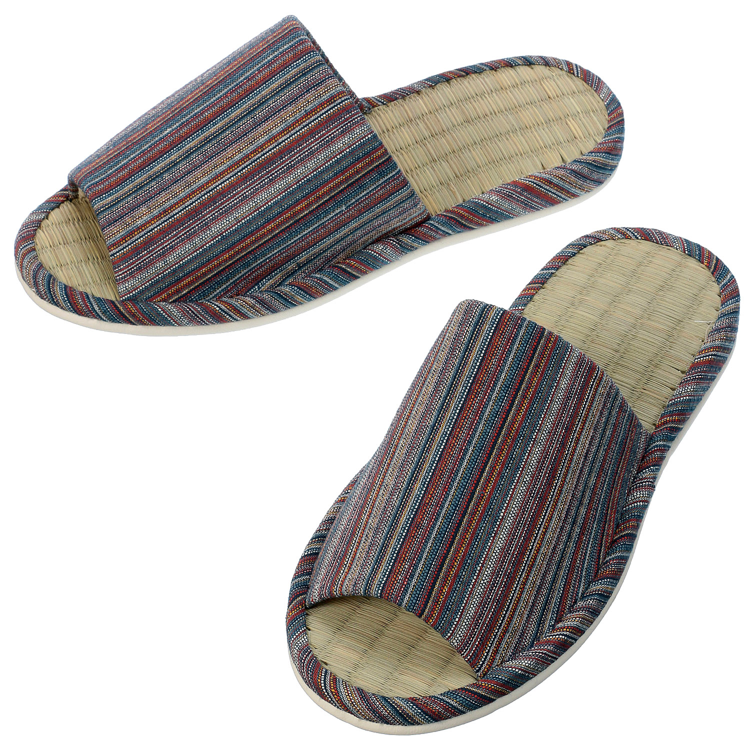 しじらボーダー畳中スリッパL - 画像5