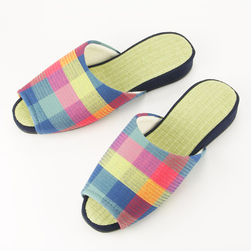 藍染しじら織 吊り込み畳スリッパM - 画像5