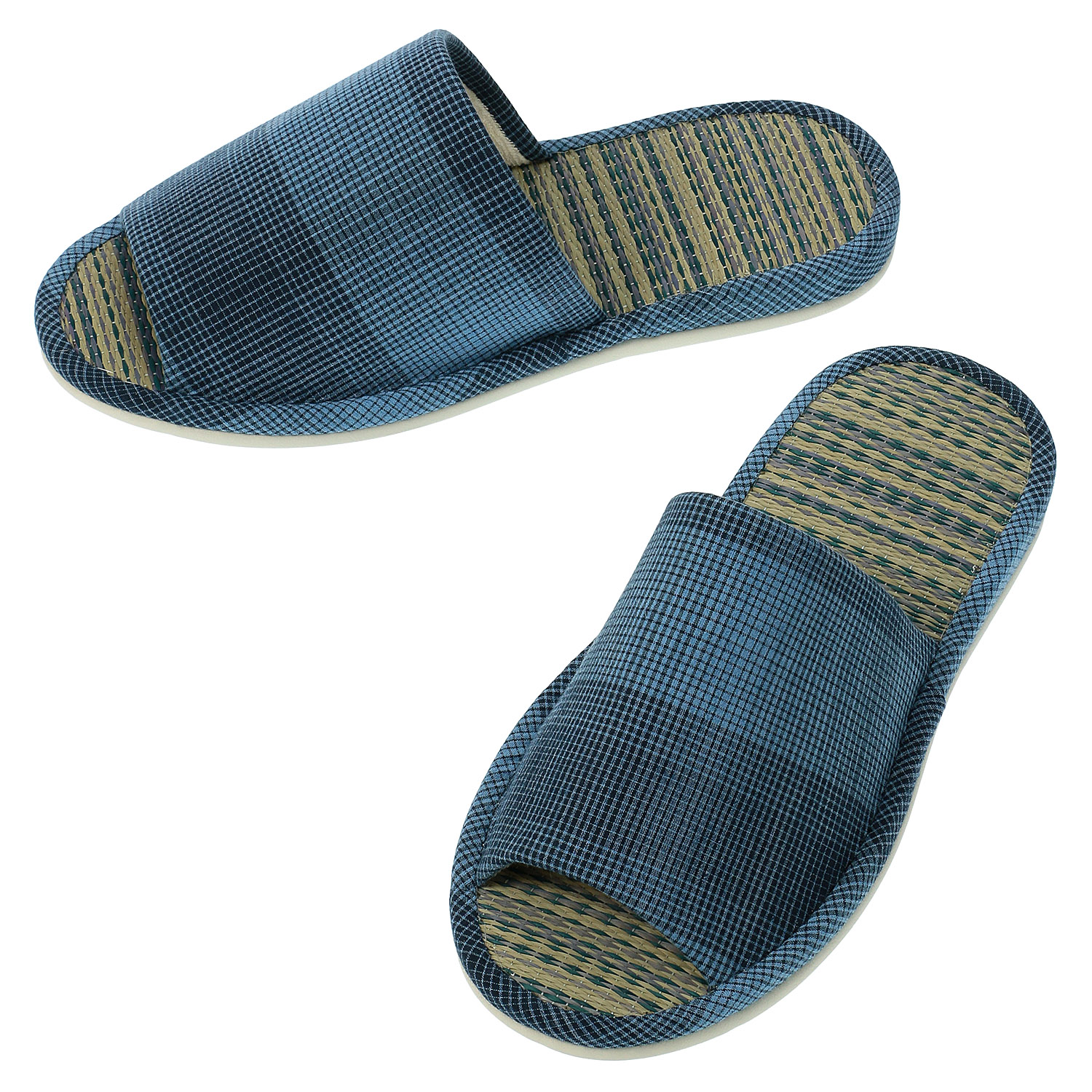 格子柄畳中スリッパL - 画像3