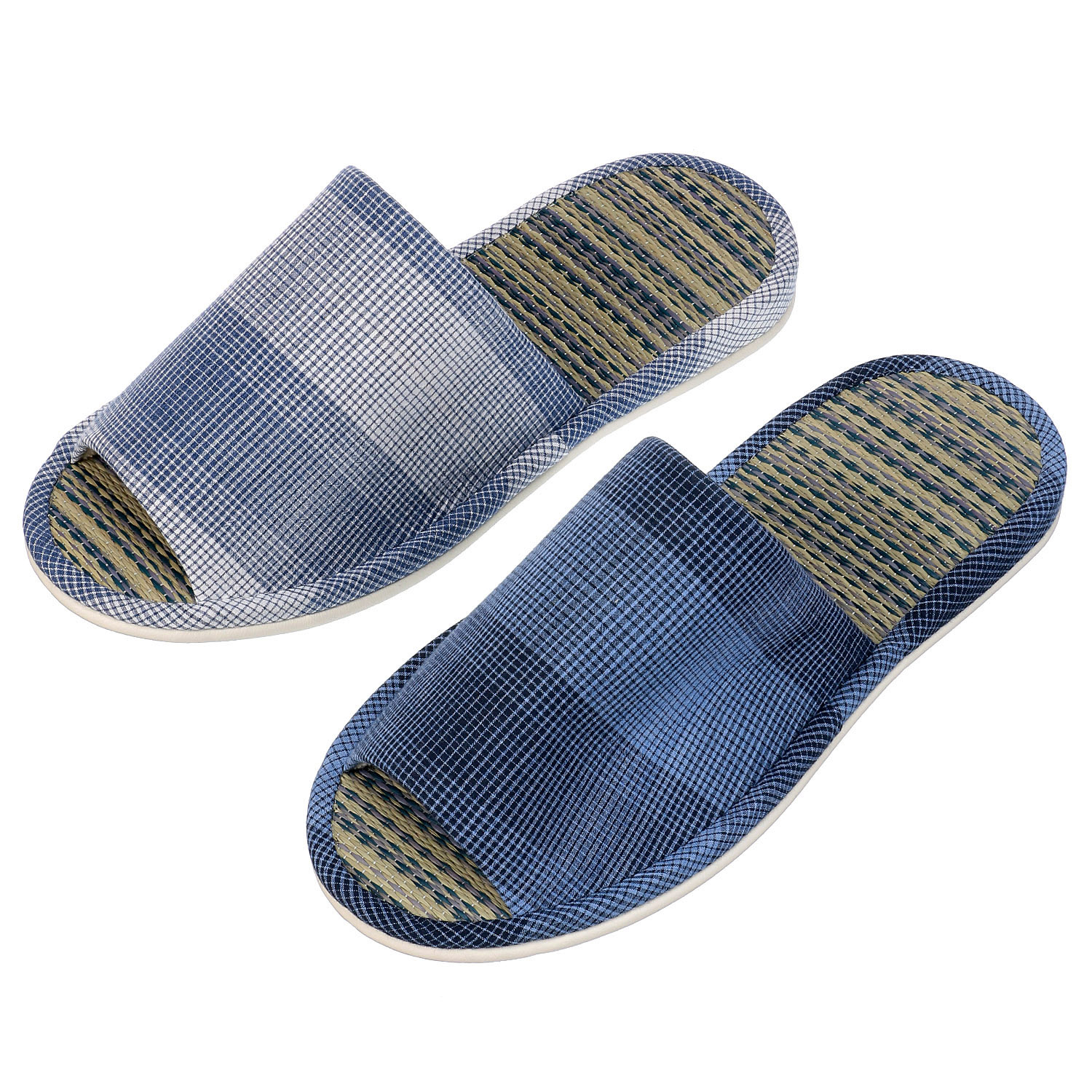 格子柄畳中スリッパ3L - 画像1