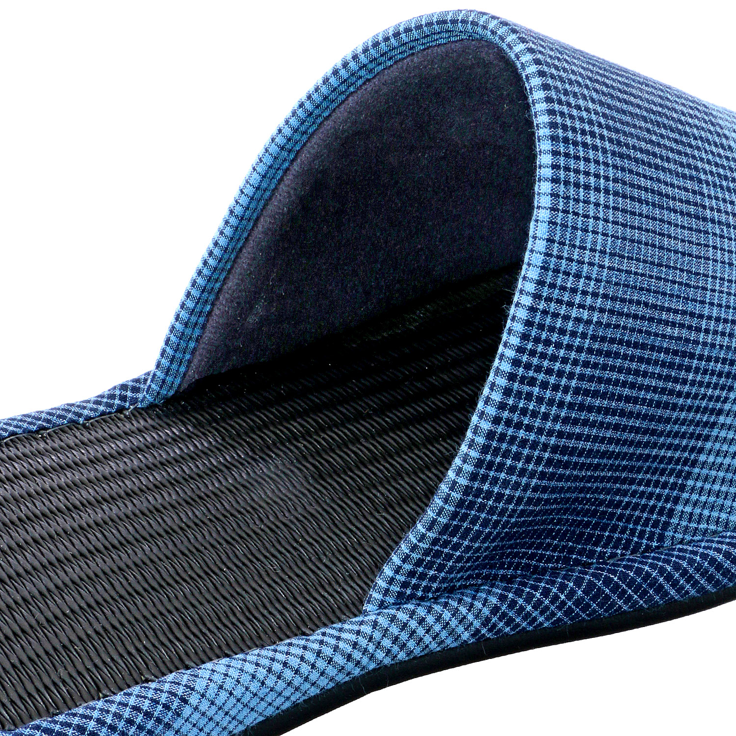 格子柄炭中スリッパ3L - 画像5