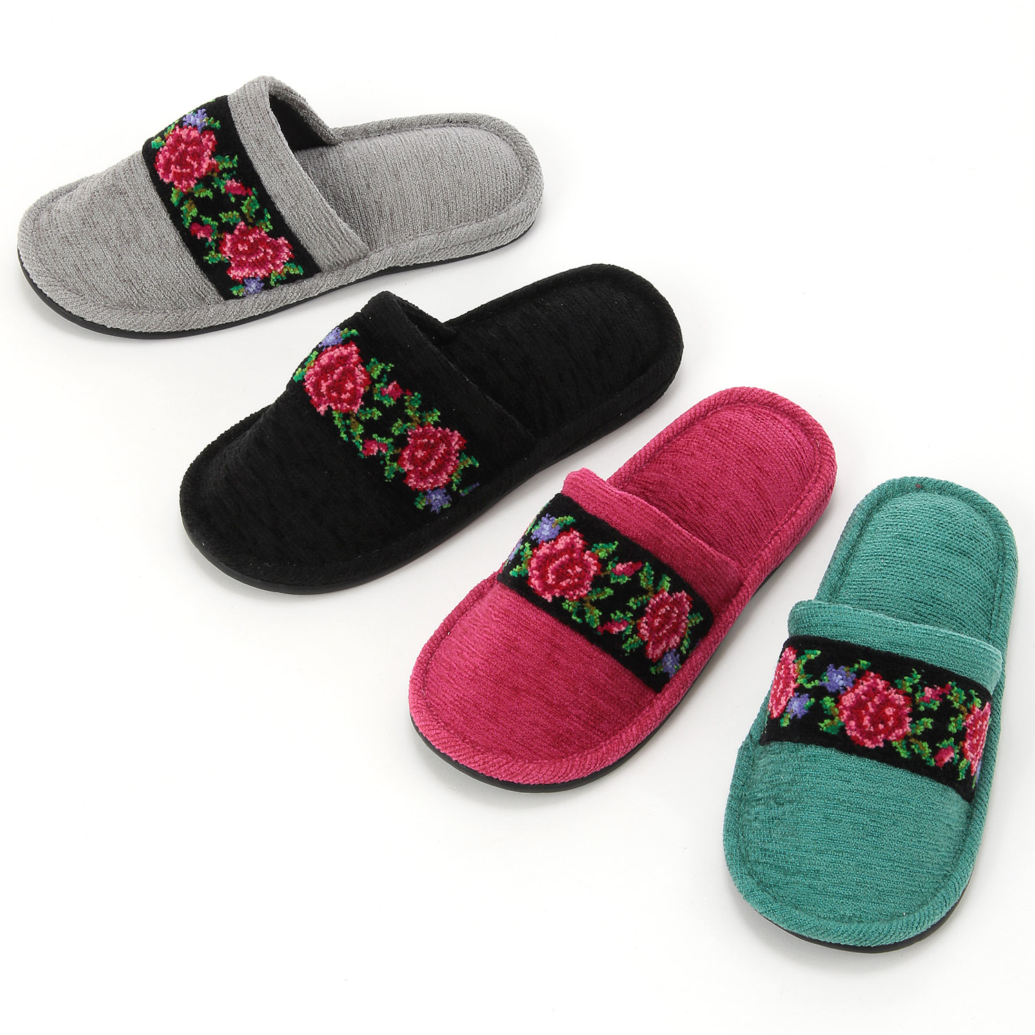 シュニールテープ外縫いスリッパ