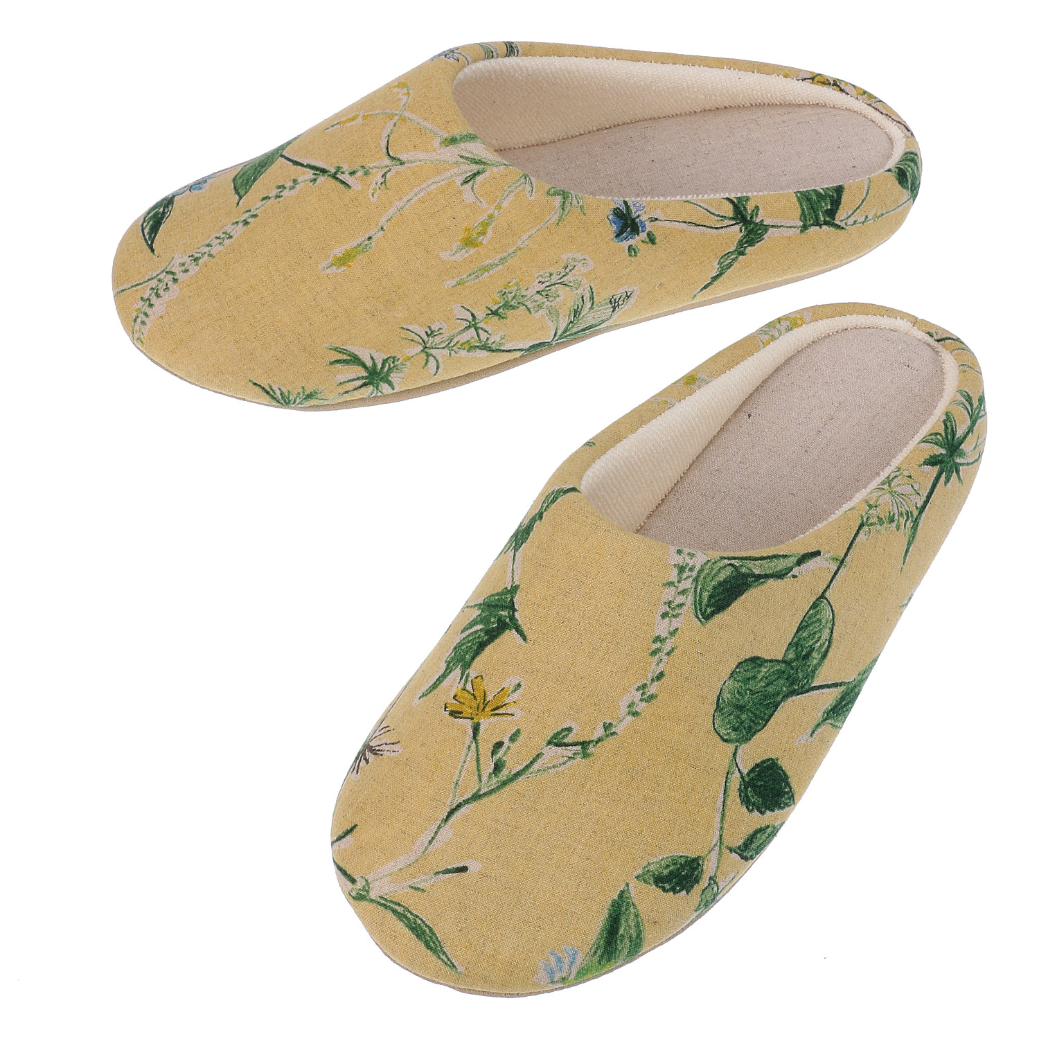 ボタニカル柄ルームシューズ - 画像4