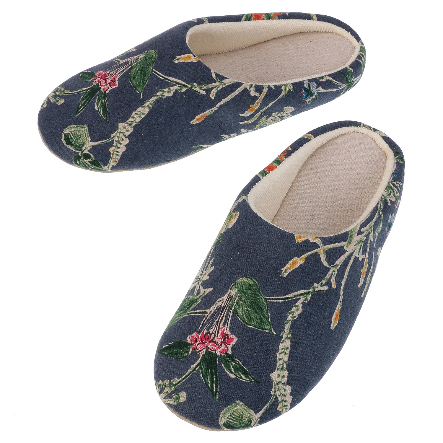 ボタニカル柄ルームシューズ - 画像5