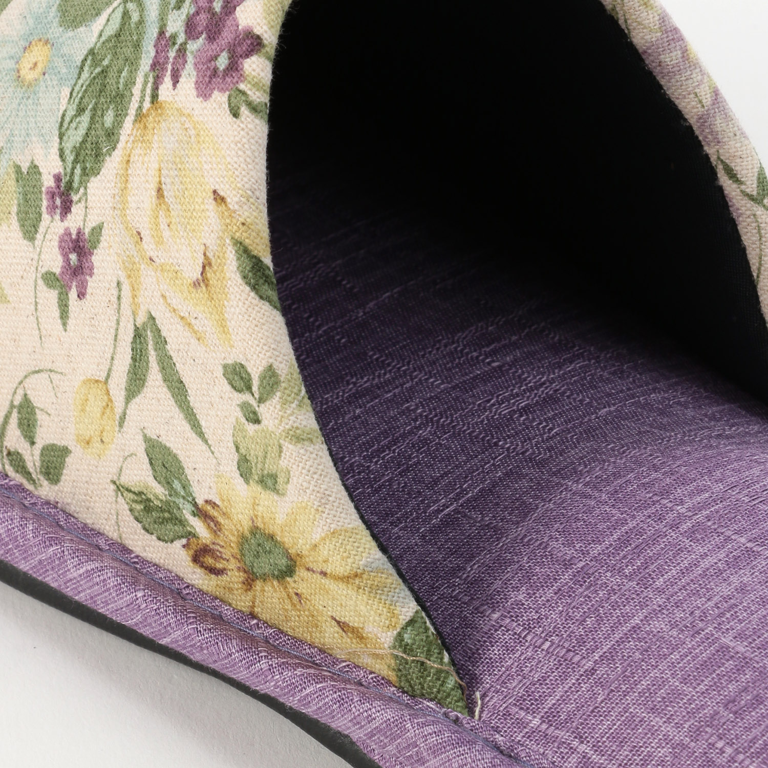 麻プリント花束外縫いスリッパ - 画像5