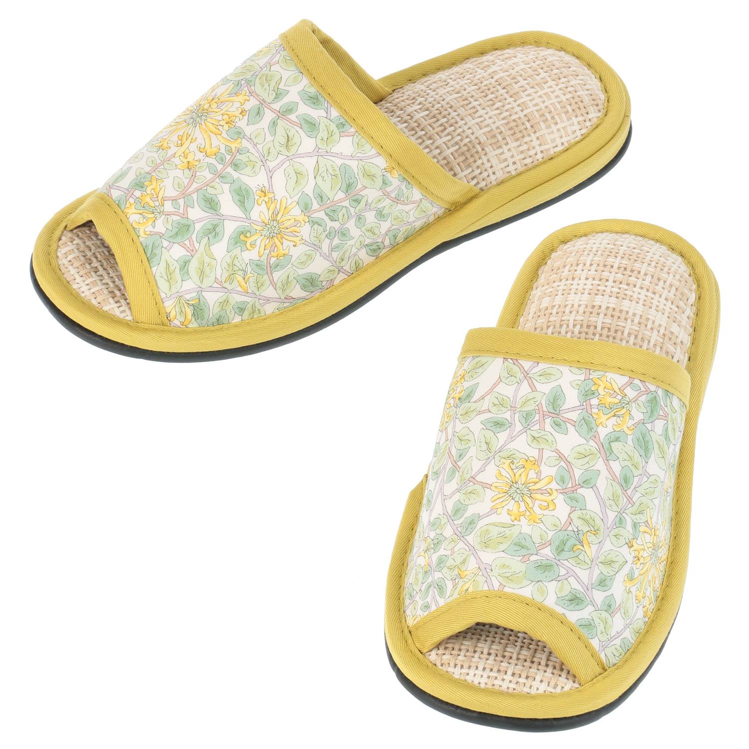 パステルフラワー外縫いスリッパ - 画像3