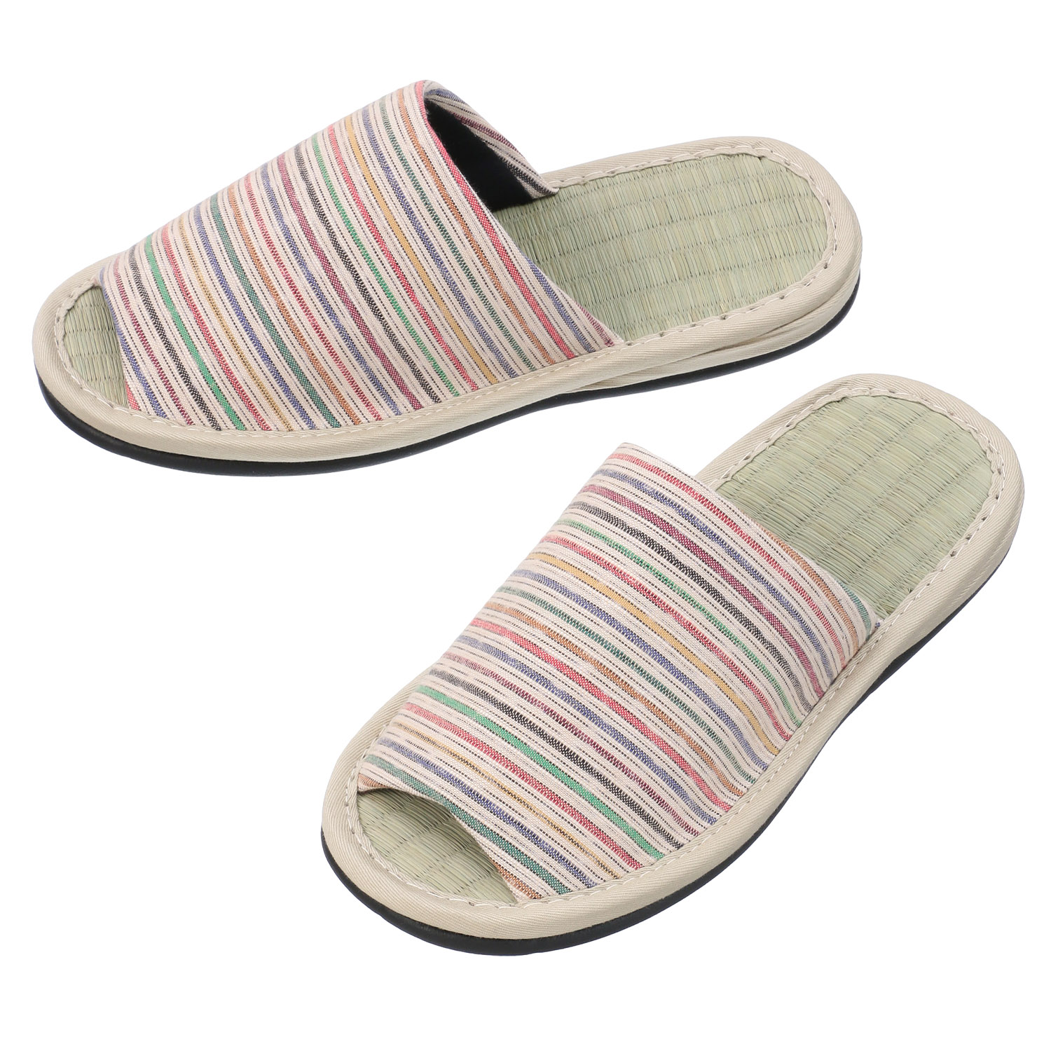 久留米織かすり畳中スリッパ - 画像2