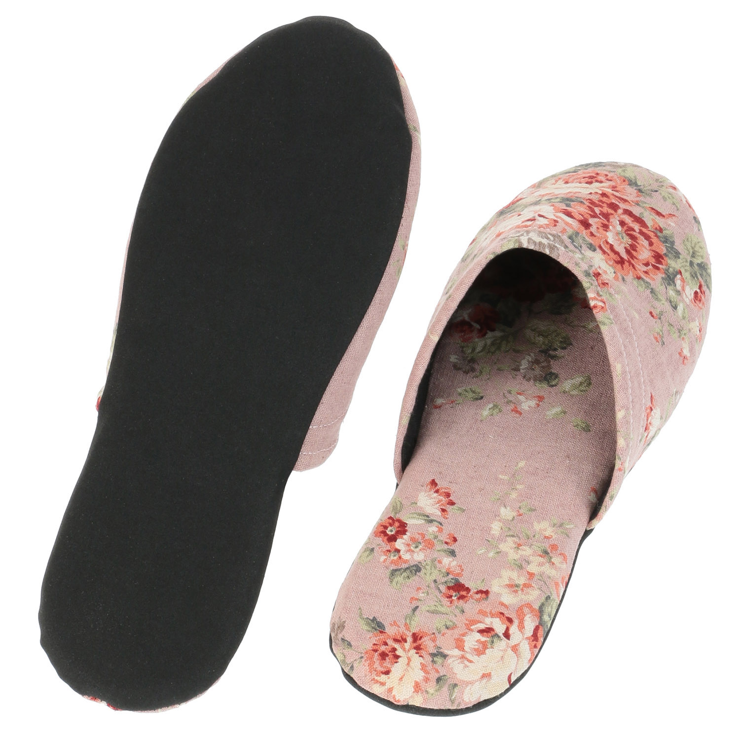 【31：次回4月下旬以降】麻混花柄スリッパ - 画像4