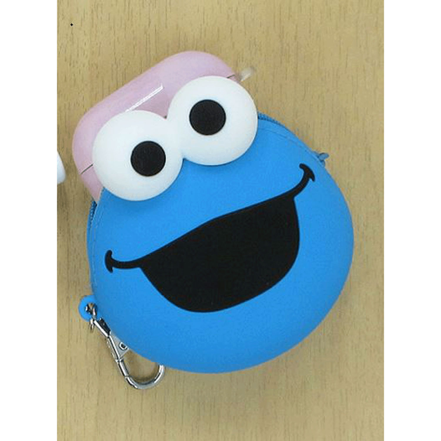 セサミストリート シリコンフェイスポーチ クッキーモンスター - 画像4