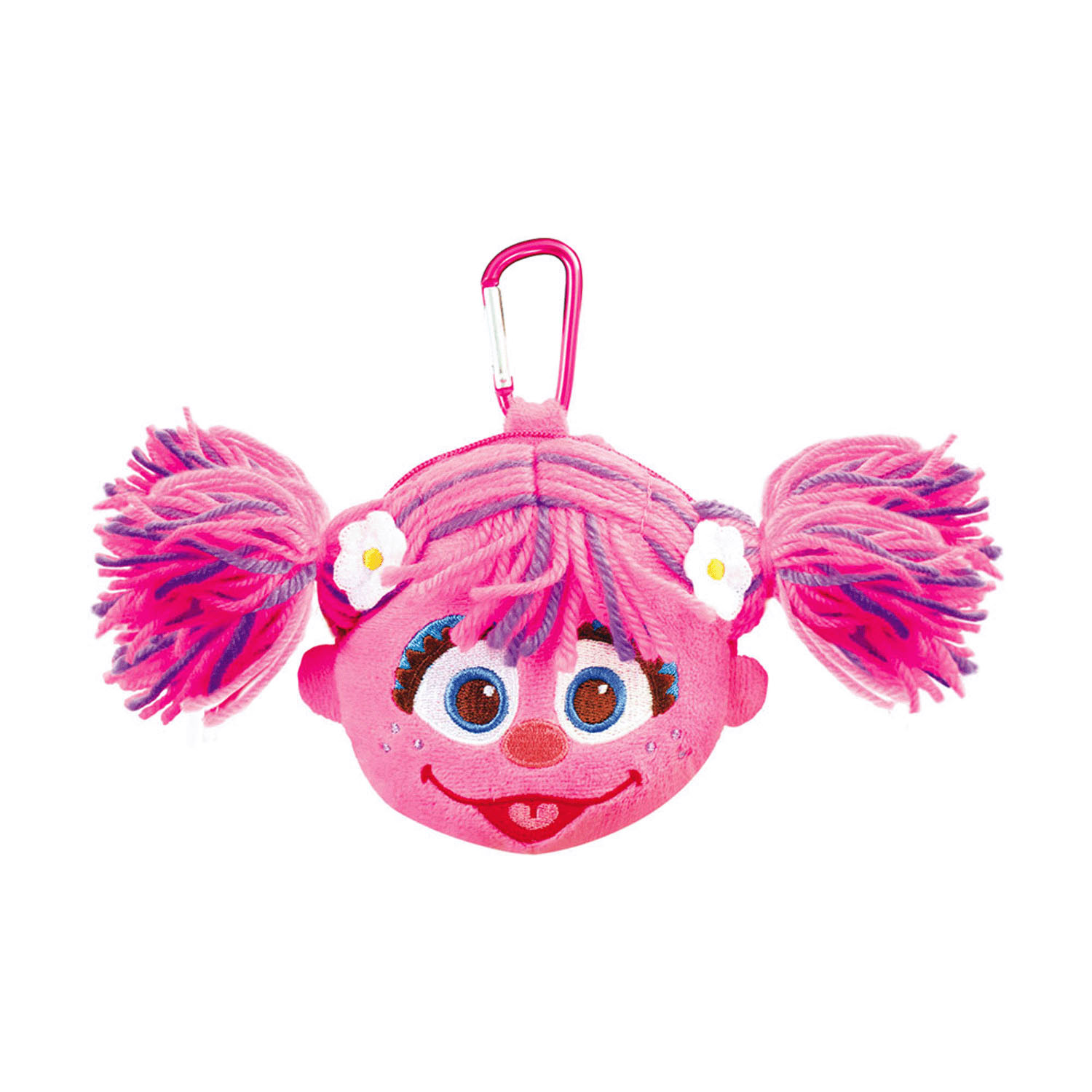 セサミストリート カラビナ付きぬいぐるみファスナーマスコット アビー