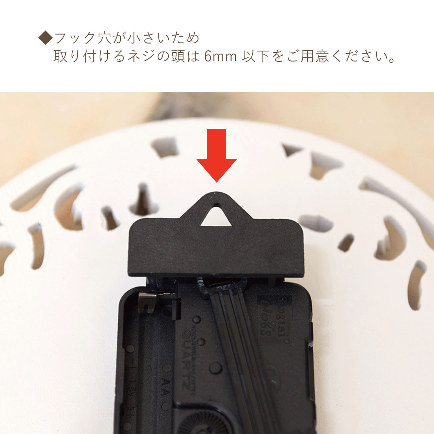 ラウンドウォールクロック スプレンディッドローズ 掛時計 - 画像9