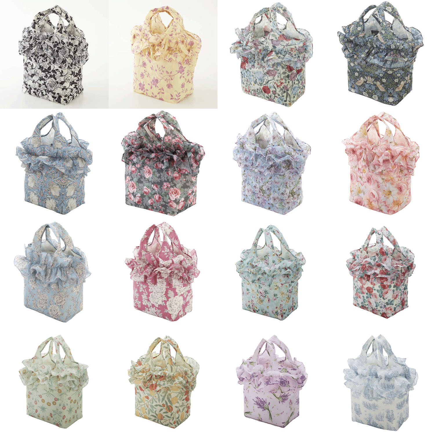 フリル付エコバッグ【01番メーカー終了・09番次回未定】 - 画像1