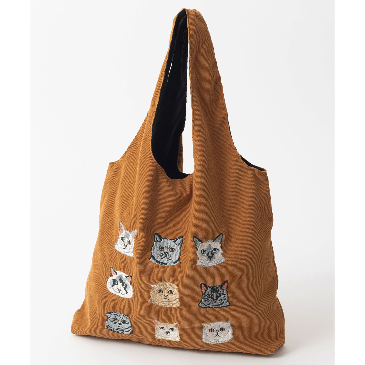 猫デザイン刺繍 コーデュロイ トートバッグ【04・05番次回未定】 - 画像7