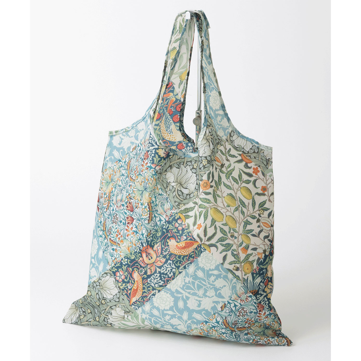 ウィリアムモリス柄 コンパクト収納 エコバッグ パッチワーク - 画像2