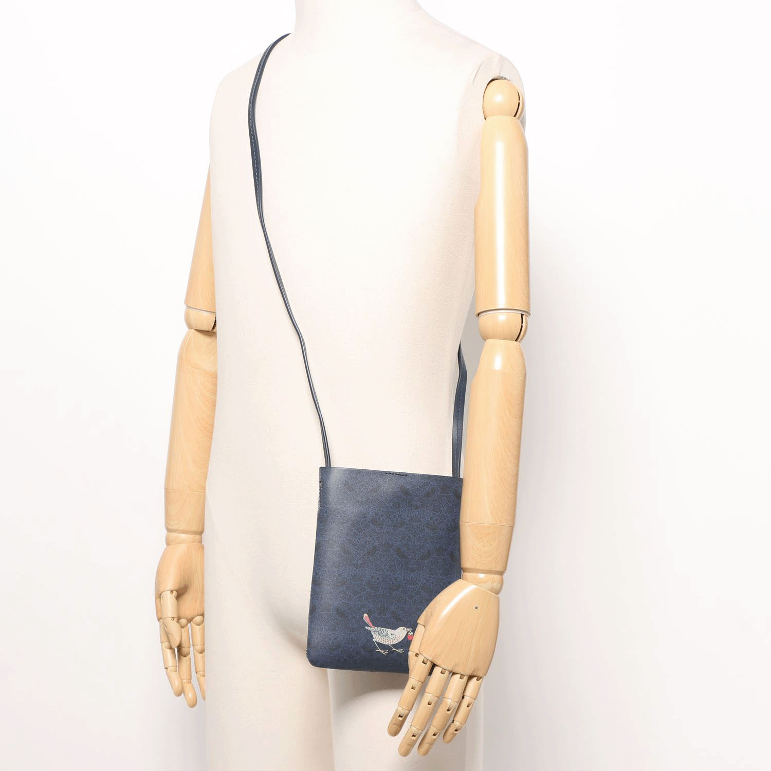 ウィリアムモリス柄 PUレザーミニショルダーバッグ サコッシュ - 画像12