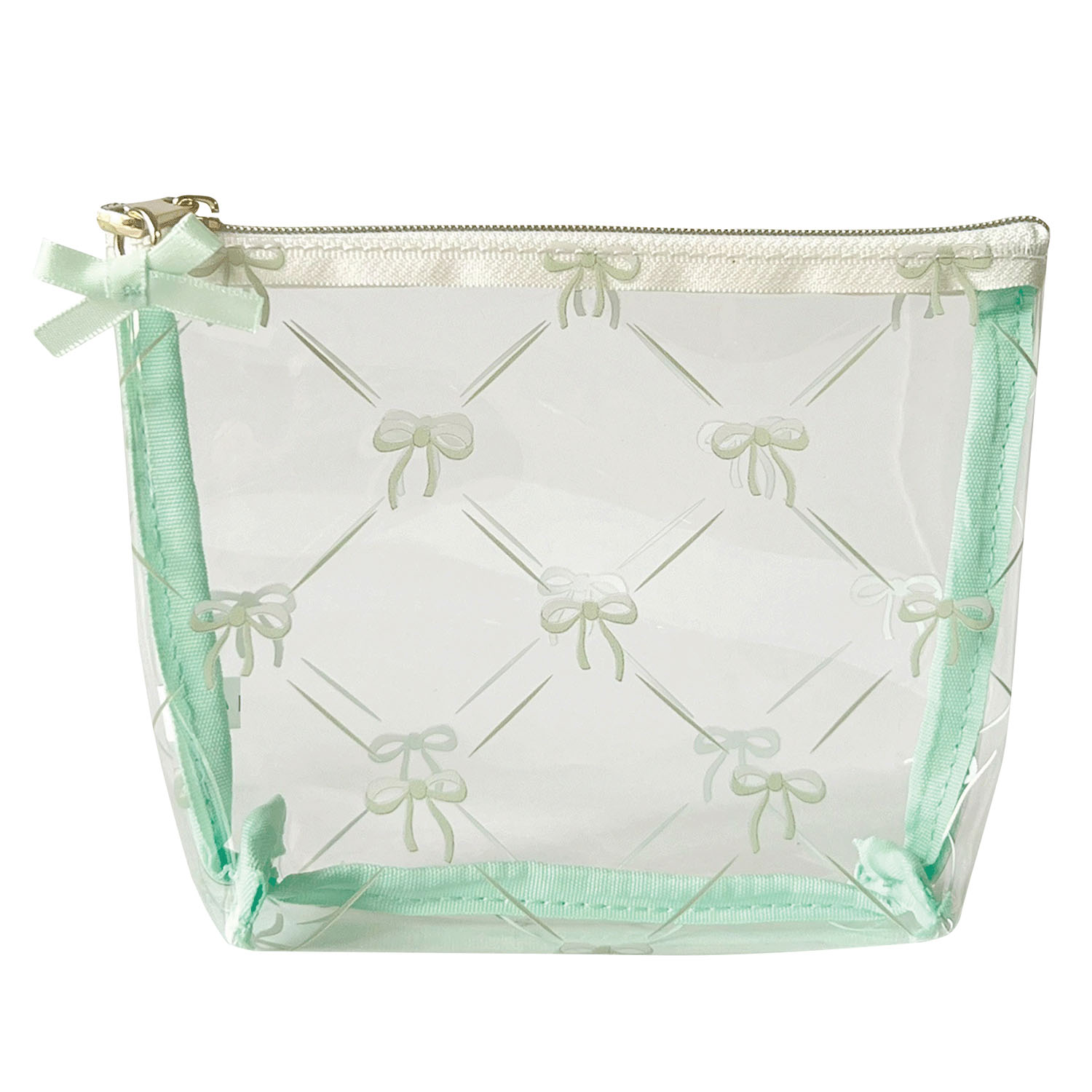 クリア舟形ポーチ リボン - 画像4