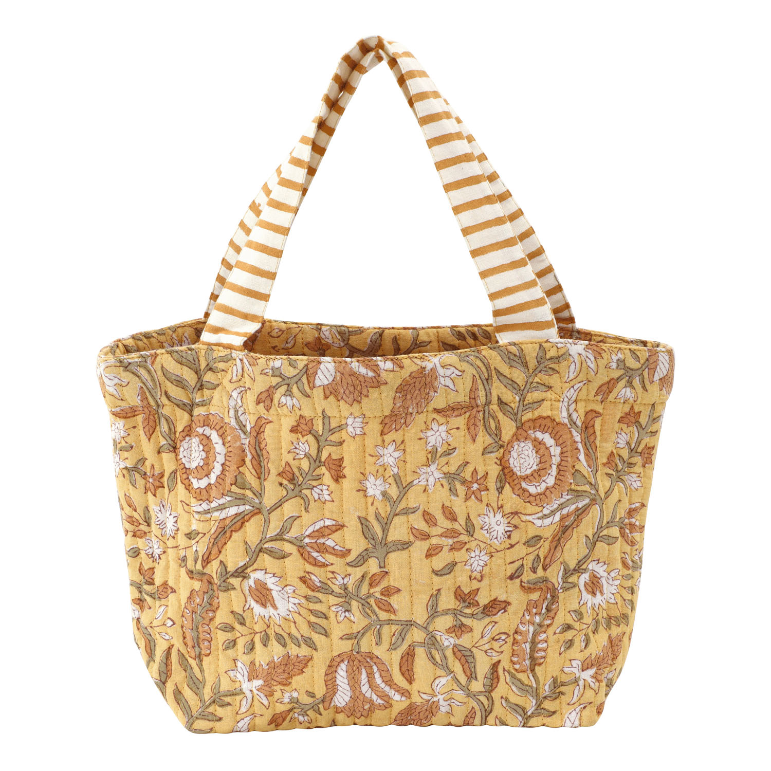 キルトミニトート カリーノブロックプリント - 画像3