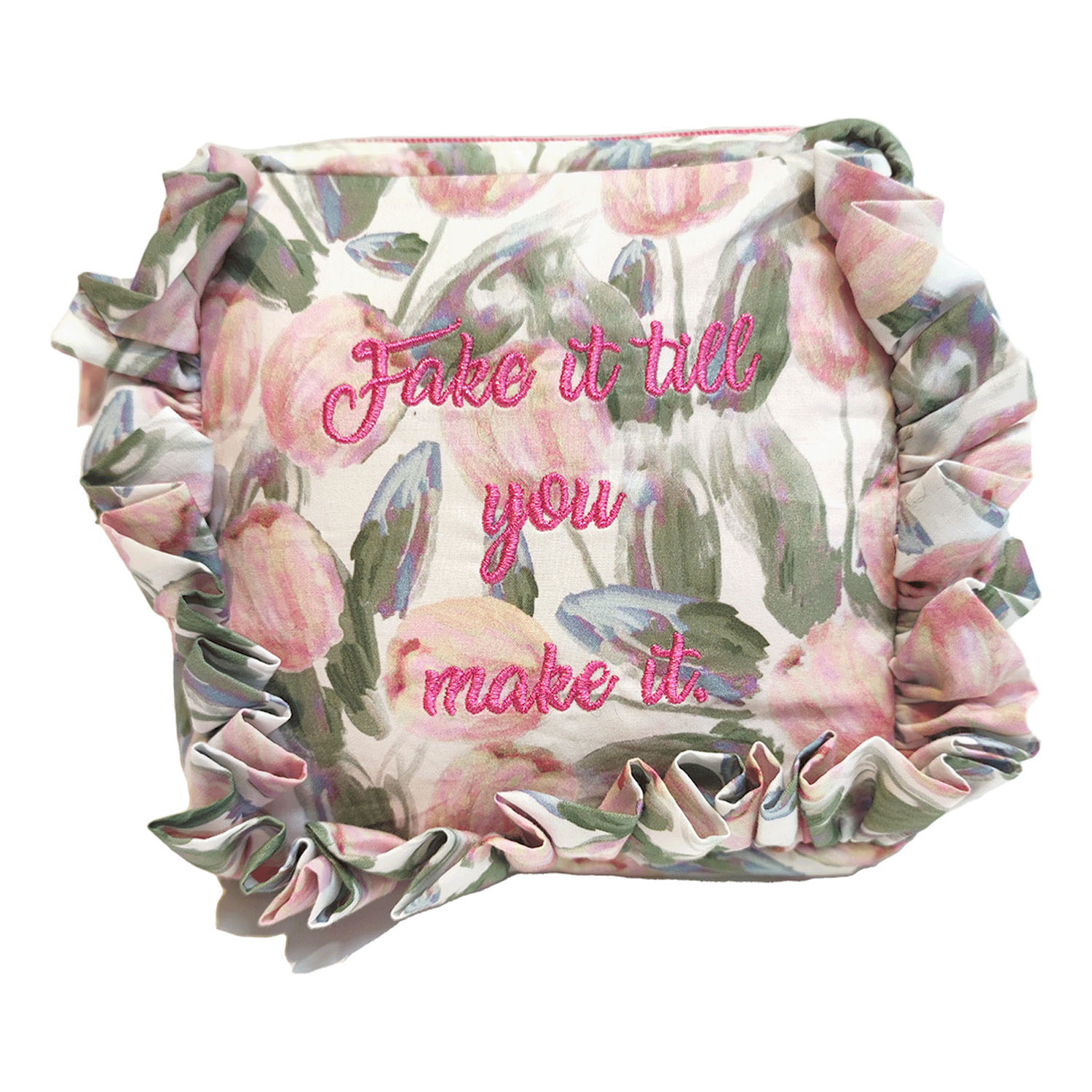 Frilly tulip  スクエアポーチ - 画像2