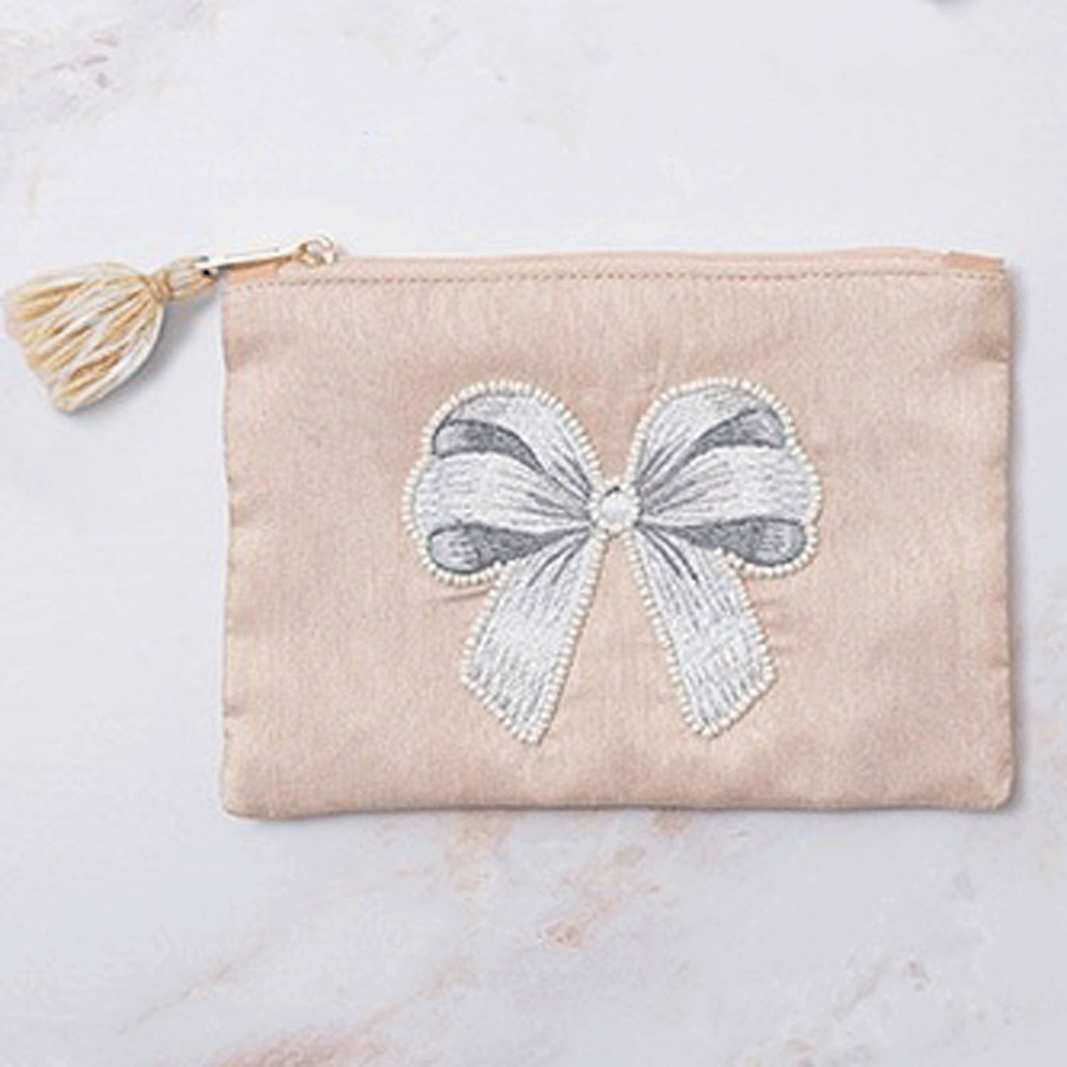 リボン刺繍ポーチ - 画像2