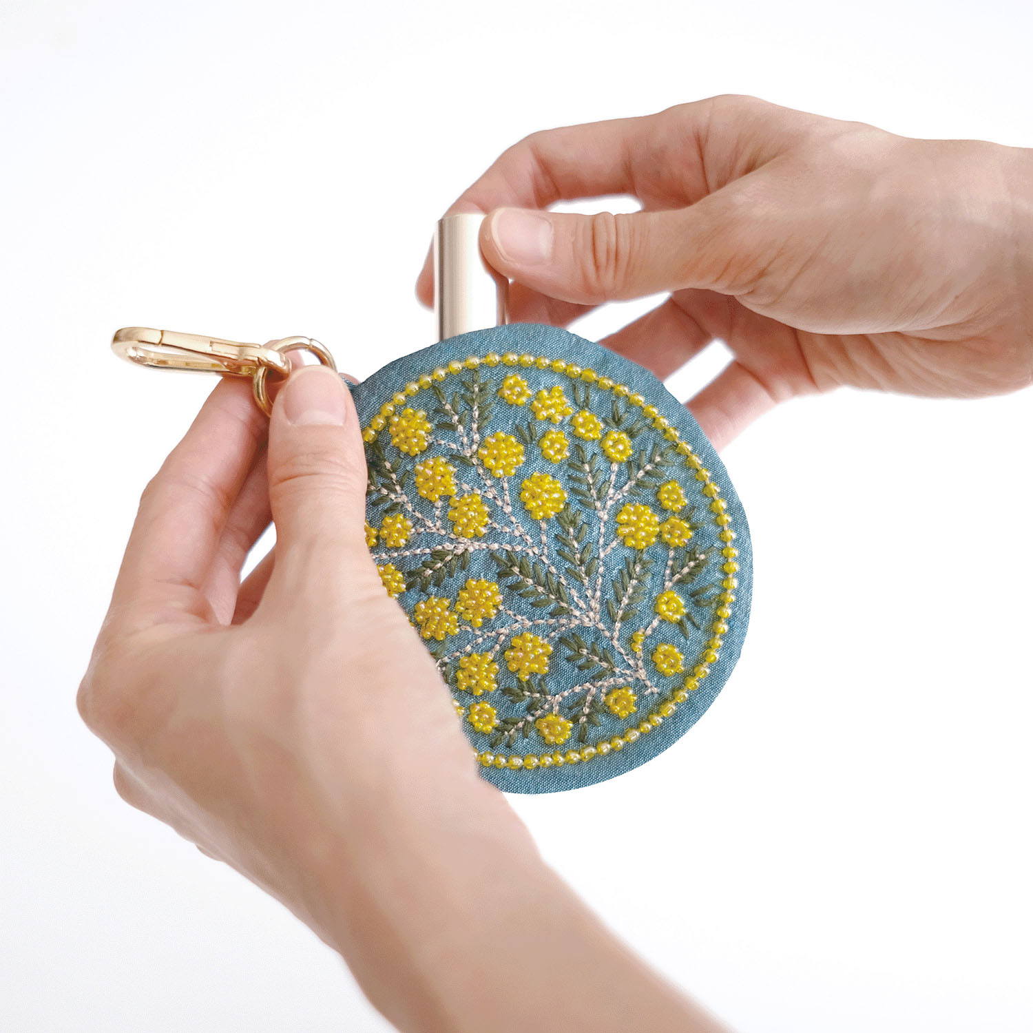 フラワーモチーフ キーポーチ - 画像6