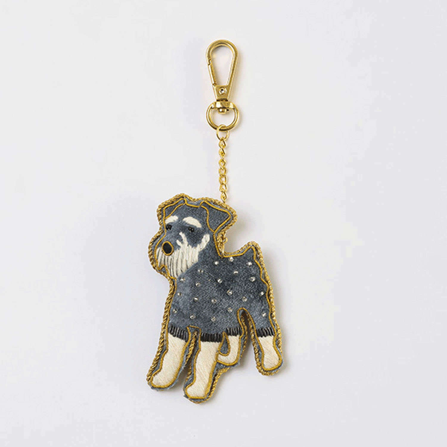 ザリ刺繍 キーホルダー犬 - 画像4