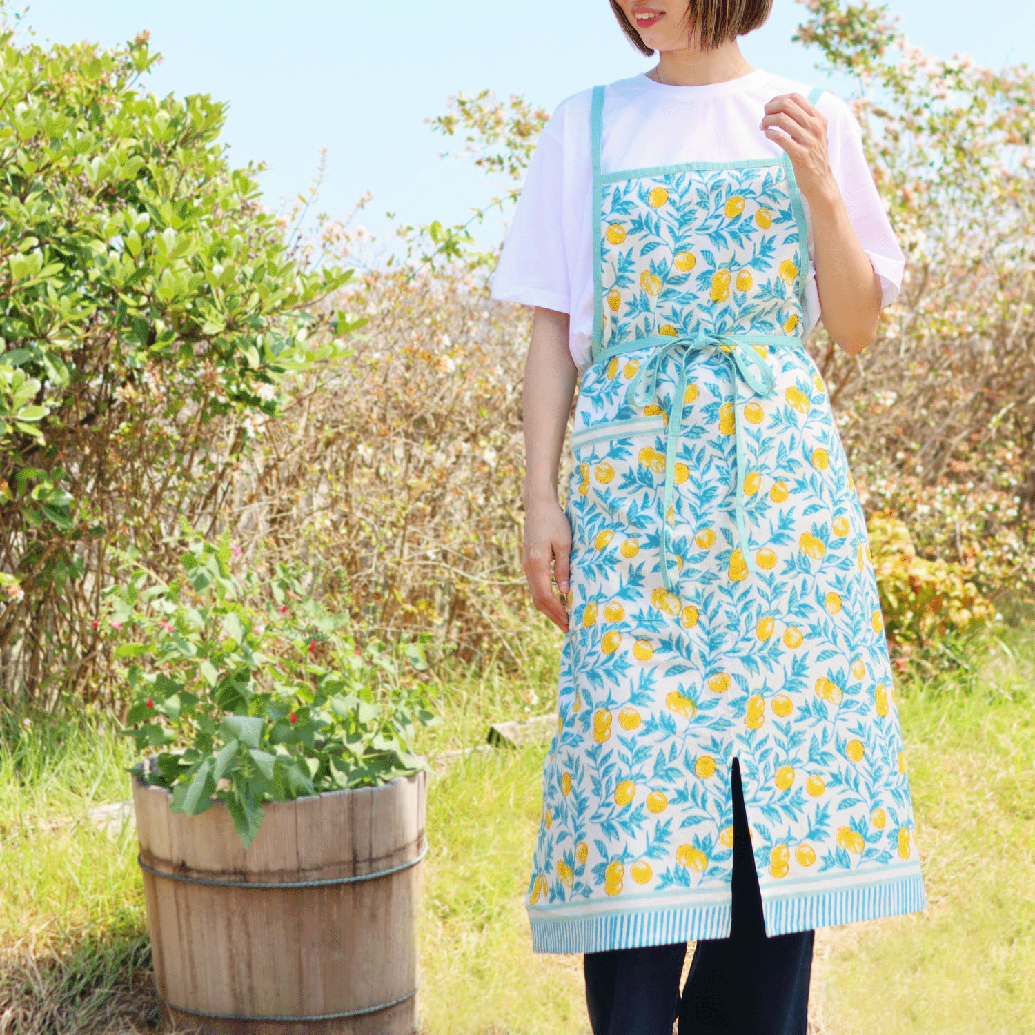 エプロン ボニータブロックプリント - 画像13