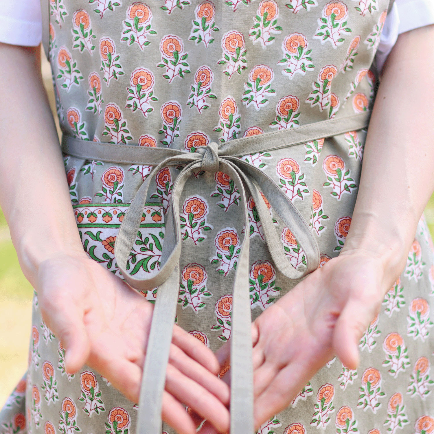 エプロン ボニータブロックプリント - 画像6