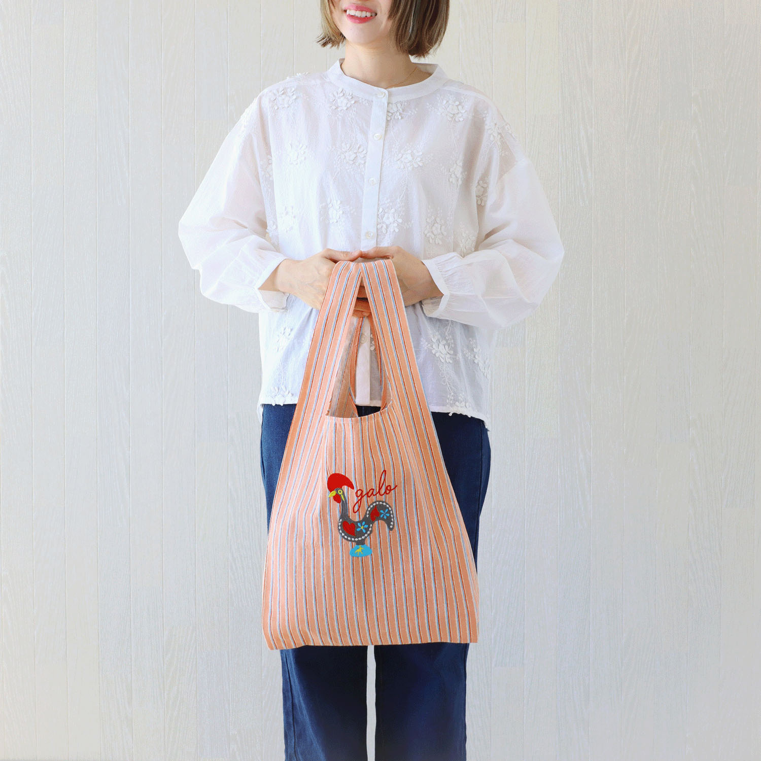 マルシェバッグ 南欧モチーフ - 画像3